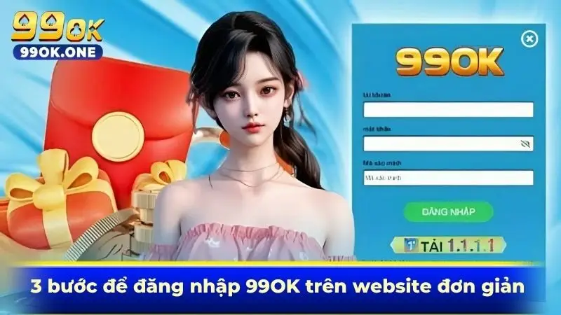 3 bước để đăng nhập 99OK trên website đơn giản